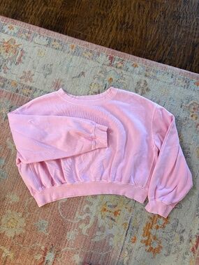 Old Navy Oversized Crop Fleece Sweatshirt
